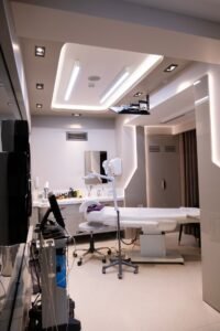 Modern dental treatment room where laser dentistry procedures are performed in Woodbridge